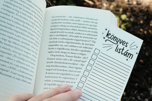 Könyvjelző, ahová a kedvenc könyveidet írhatod