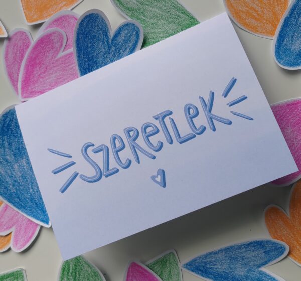 Szeretlek! - képeslap