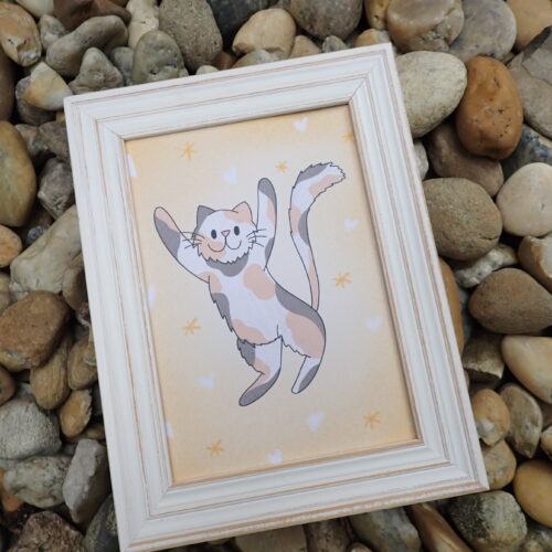 Foltos cica print
