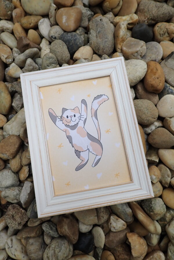 Foltos cica print